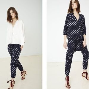 Ulla Johnson Indigo Ikat Army Pant